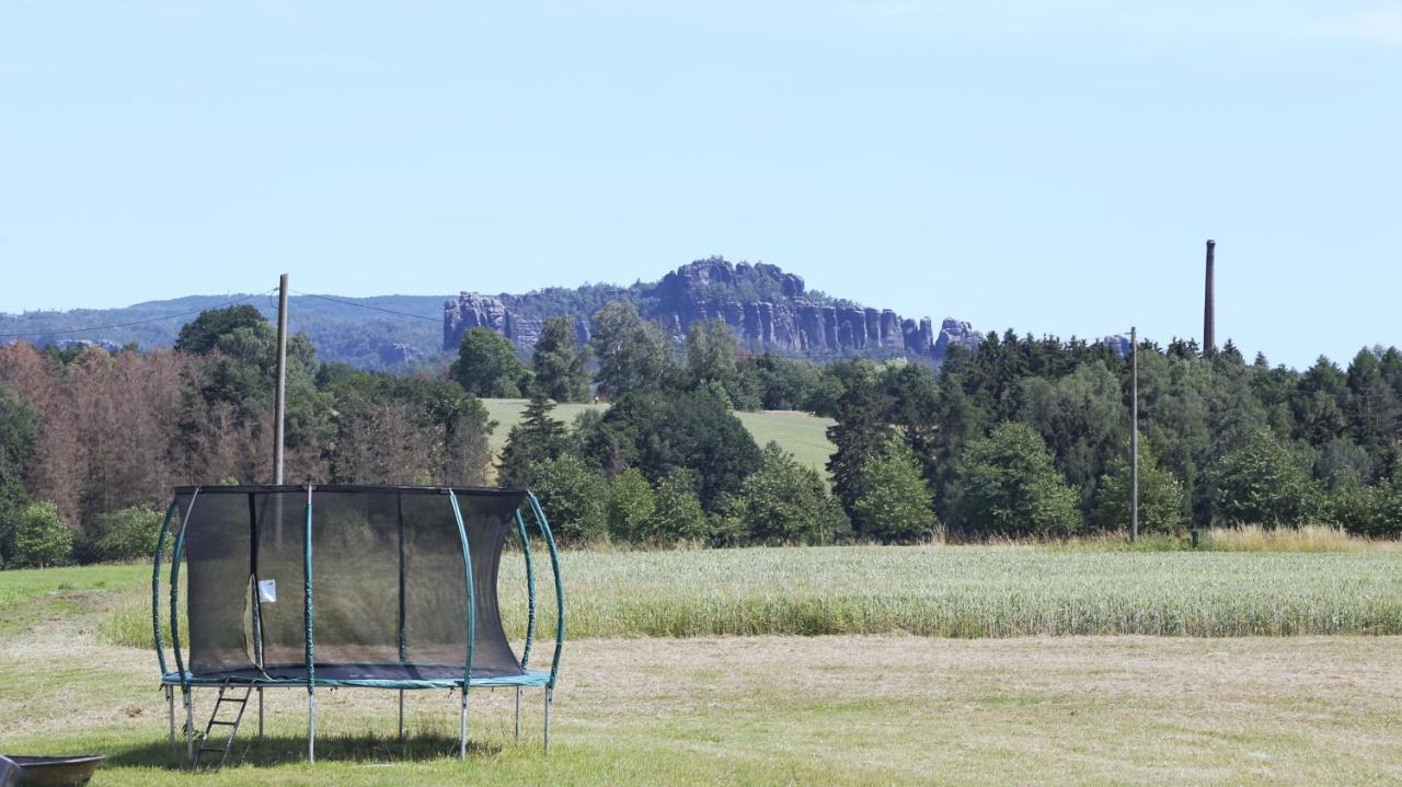 Auszeit Mit Weitblick In Der Sachsischen Schweiz - Kleiner Bauernhof Mit Tieren Und Wallbox Rathmannsdorf Extérieur photo